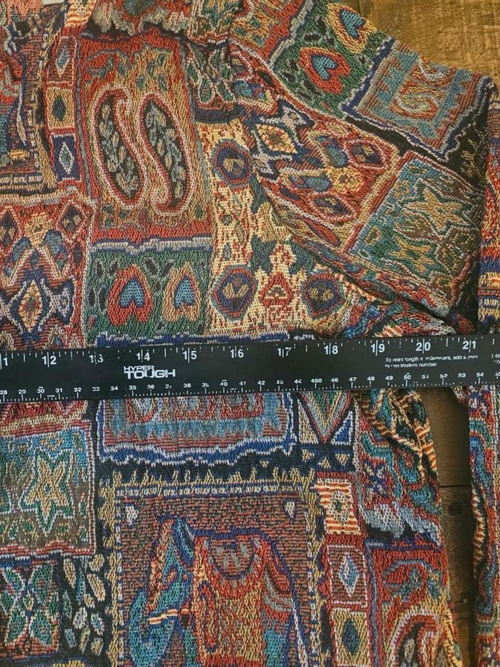Multicolor Patchwork Button-Front Jacket - Picture 3 of 5